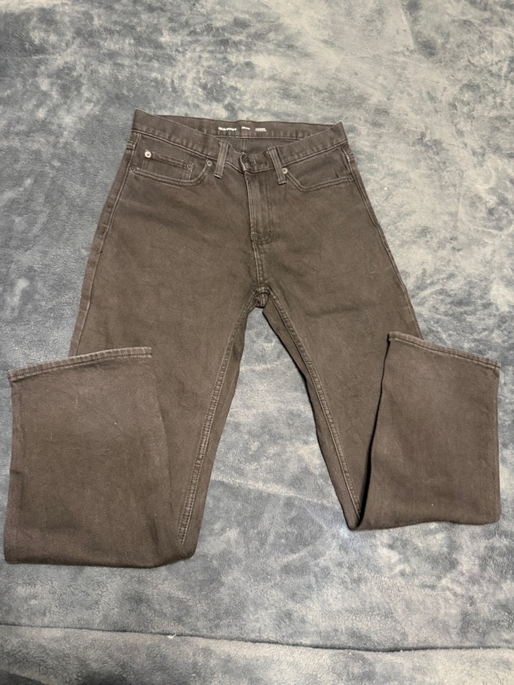 Old Navy Black Loose Straight-Leg Jeans. Size 29/30